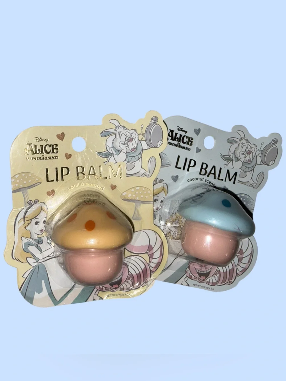 NWT Limited Edition- Disney’s Alice in Wonderland Coconut/ Vanilla Lip Balm Set